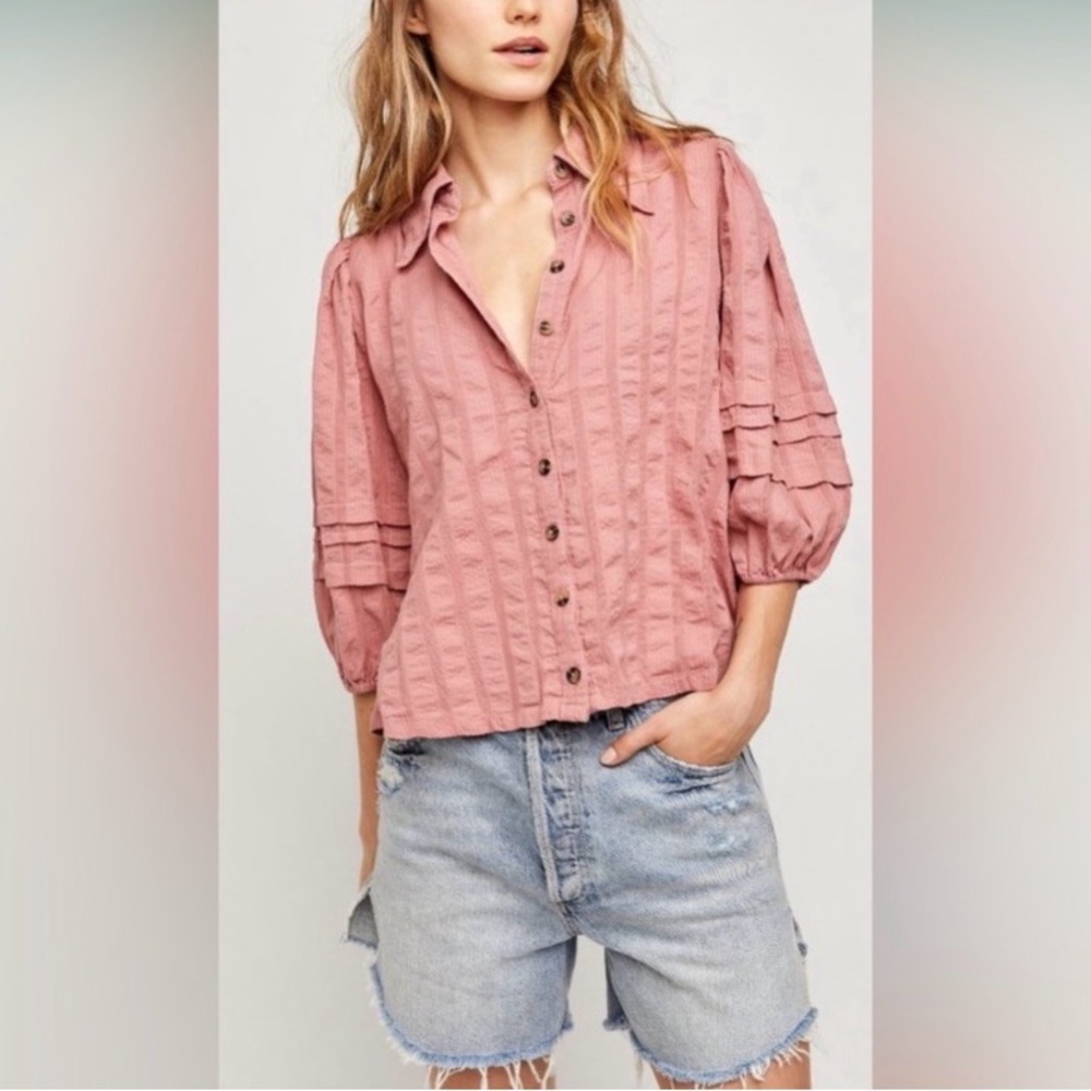 Free People Happy Days Blouse